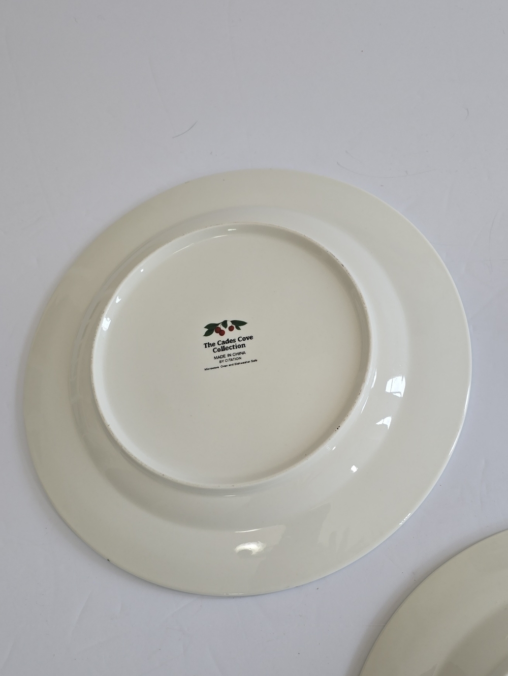 Citation Set Of 3 Cades Cove Dinner Plates Apple Orchard Ceramic10.5" - Picture 8 of 14